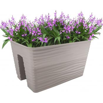 Skrzynka balkonowa Sahara 40cm- Jasno Szara