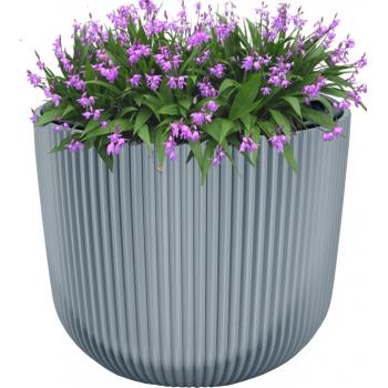 Doniczka okrągła Milly 24cm- Szary beton
