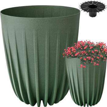 Doniczka Mira śr.14,5- Zielona ECO