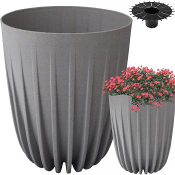 Doniczka Mira śr.14,5cm - Jasno Szara ECO