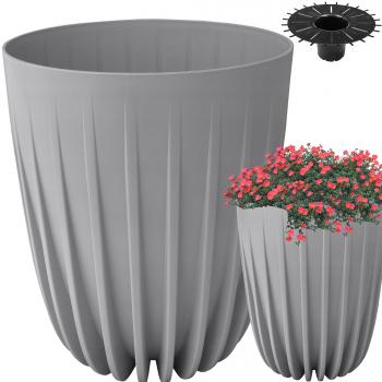 Doniczka Mira śr.19cm- Jasno Szara
