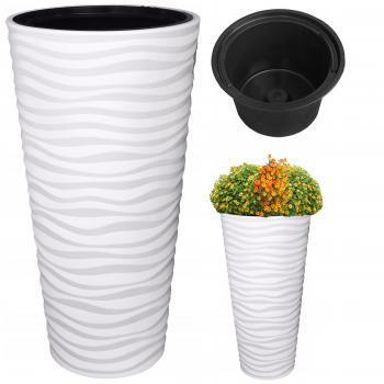Donica Sahara Slim 3D śr.40 H79 -Biała