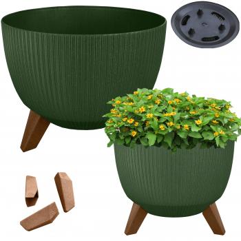 Doniczka misa Roma 330 Eco Jumper Zielona butelkowa