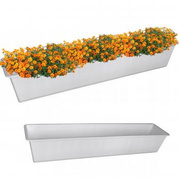 Skrzynka balkonowa- 80cm biała