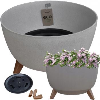 Doniczka Eco Lamela misa roma 470 Szary