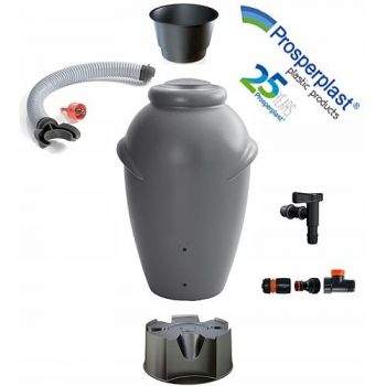 Zbiornik na deszczówkę 210L Aquacan + przyłącza +podstawa