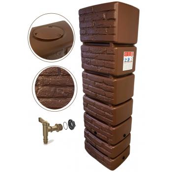 Zbiornik na deszczówkę Tower Brick 350L Brąz+ kranik