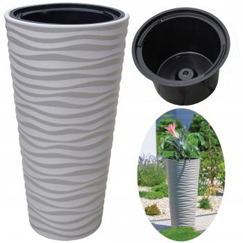 Donica Sahara Slim 3D śr.30 H56 -Jasno Szary