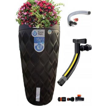 Zbiornik na deszczówkę 240L Flow Brąz+ kranik+ przyłącza