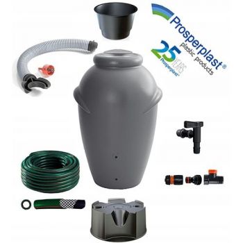 Zbiornik na deszczówkę 210L Aquacan + przyłącza +wąż
