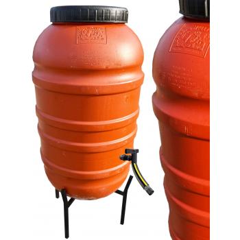 Zbiornik Beczka na wodę 220L + Podstawa + Kran