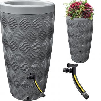 Zbiornik na deszczówkę 240L Flow antracyt + kranik