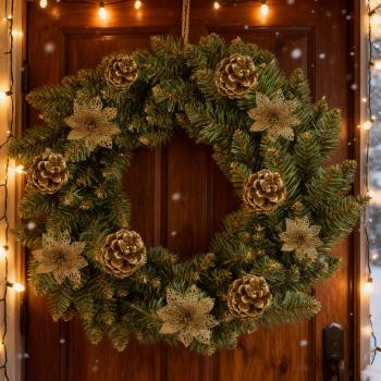 copy of Stroik świąteczny - Dekoracja na stół drzwi - Biała