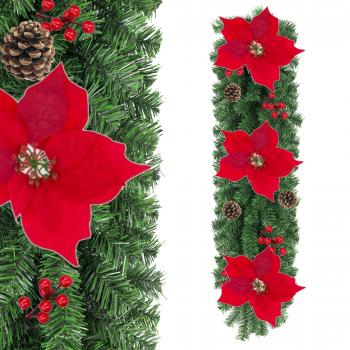 Girlanda świąteczna diamentowa + gwiazdy betlejemski 100...