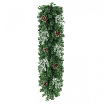 Girlanda świąteczna- choinkowa gałązki śnieżone 100 cm