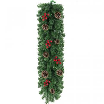 Girlanda świąteczna diamentowa jarzębina 100 cm