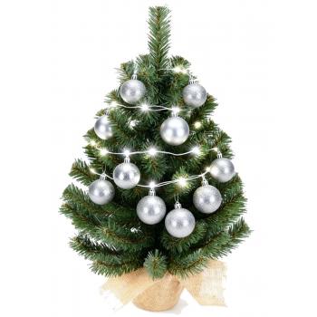 copy of Choinka zielona- Podstawa jutowa 50 cm + LED