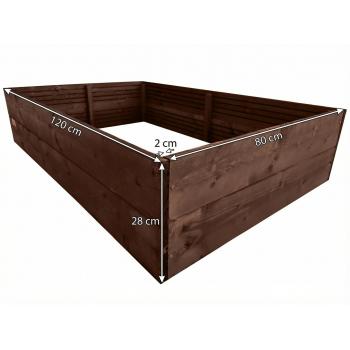 Warzywniak grządka 120x80x28 Sosnowy -Inspekt- Impregnowany