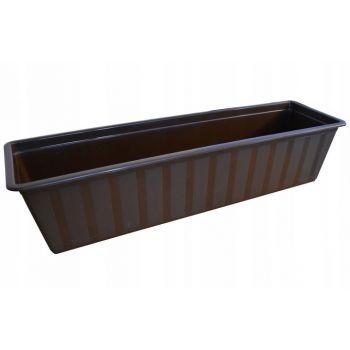 Skrzynka balkonowa - 80 cm brąz