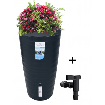 Zbiornik na deszczówkę  240L Maze antracyt + kranik