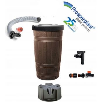 Zbiornik na deszczówkę  265L Woodcan + przyłącza + podstawa