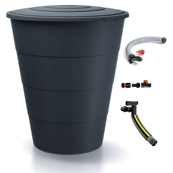 Zbiornik na deszczówkę 200L Smooth + przyłącza