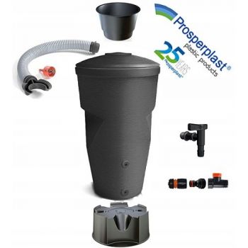 Zbiornik na deszczówkę Wallycan 270L + przyłącza + podstawa