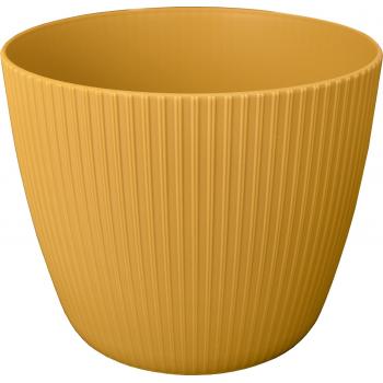 Doniczka Magnolia jumper śr.14cm- Musztardowa
