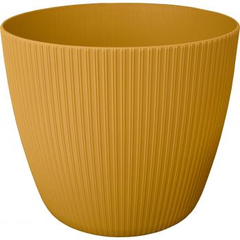 Doniczka Magnolia jumper śr.19cm- Musztardowa