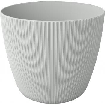 Doniczka Magnolia jumper śr.19cm- Jasno szara