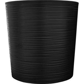 Doniczka Malwa śr.19cm dłuto czarna