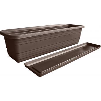 Skrzynka Balkonowa Bona+ Podstawka 60cm brązowa