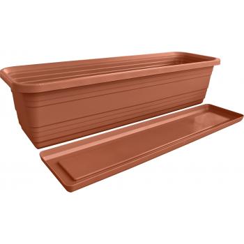 Skrzynka Balkonowa Bona+ Podstawka 60cm terakota