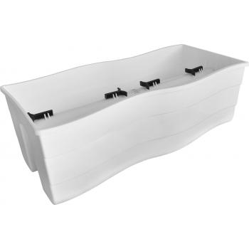 Skrzynka balkonowa Fala Wave 40cm- Biała