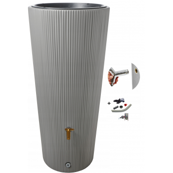 Zbiornik na deszczówkę VASO 2w1 Decor 220L+kranik+przyłącza