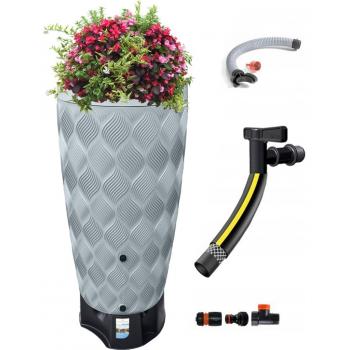Zbiornik na deszczówkę 240L Flow + przyłącza+ podstawa