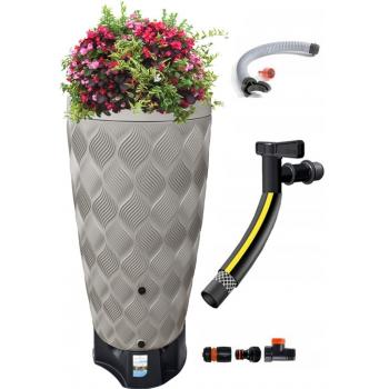 Zbiornik na deszczówkę 240L Flow + przyłącza+ podstawa